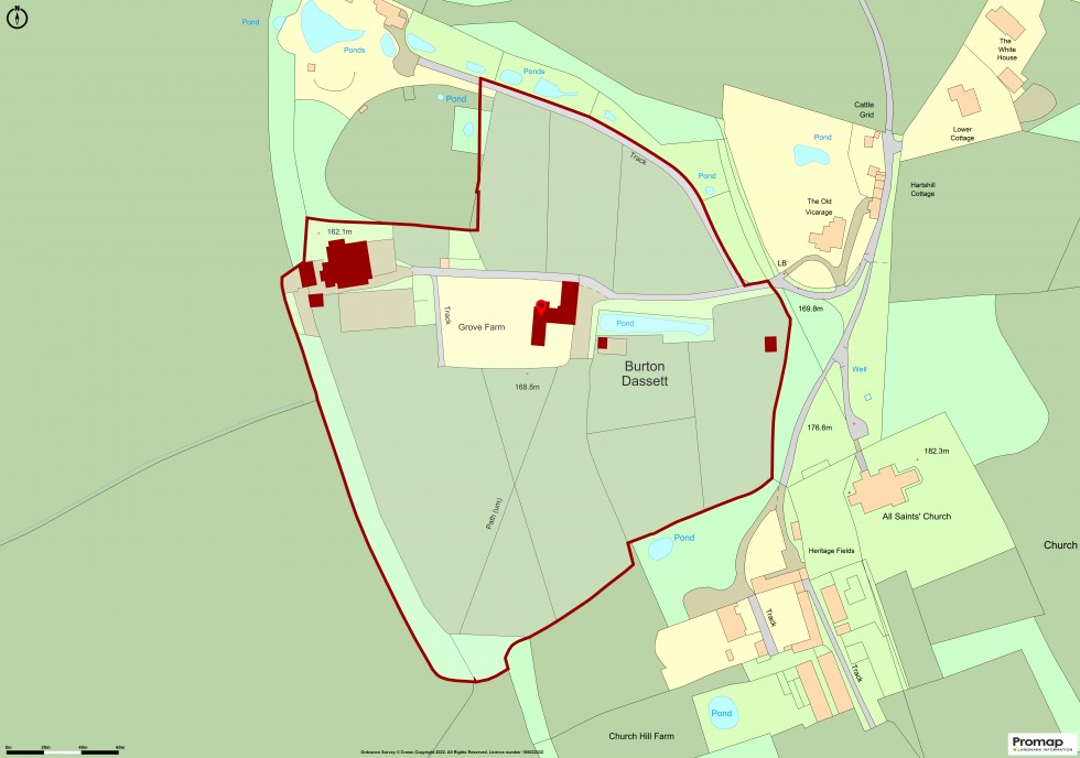 Floorplan for BURTON DASSETT, Warwickshire