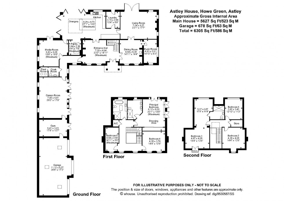 Floorplan for Howe Green, Astley, Warwickshire