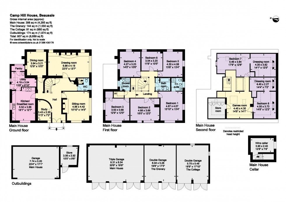 Floorplan for Beausale, Warwickshire