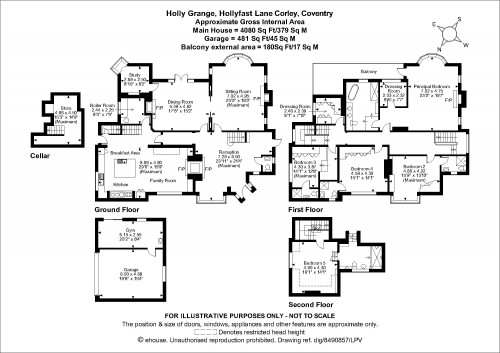 Floorplan for CORLEY, WARWICKSHIRE