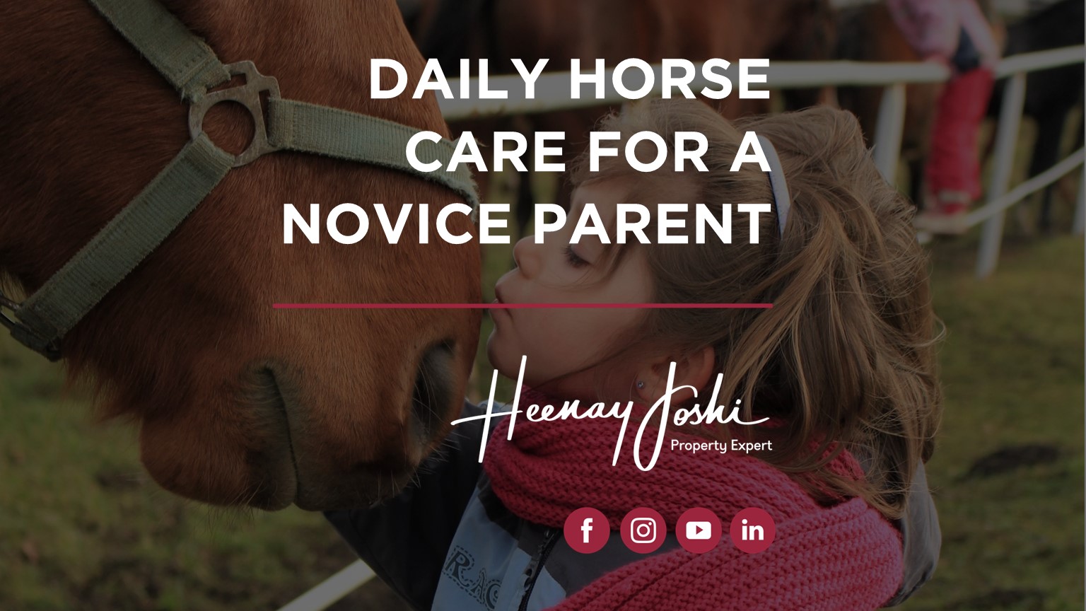 DAILY HORSE CARE FOR A NOVICE PARENT YOUR CHILD'S PATH TO EQUINE